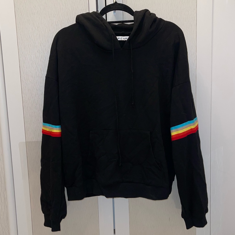 Wild Honey Rainbow Stripe Hoodie